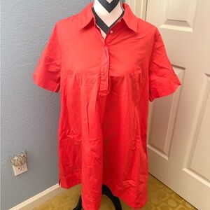 Old Navy Vibrant Red Dress Shirt Size LP